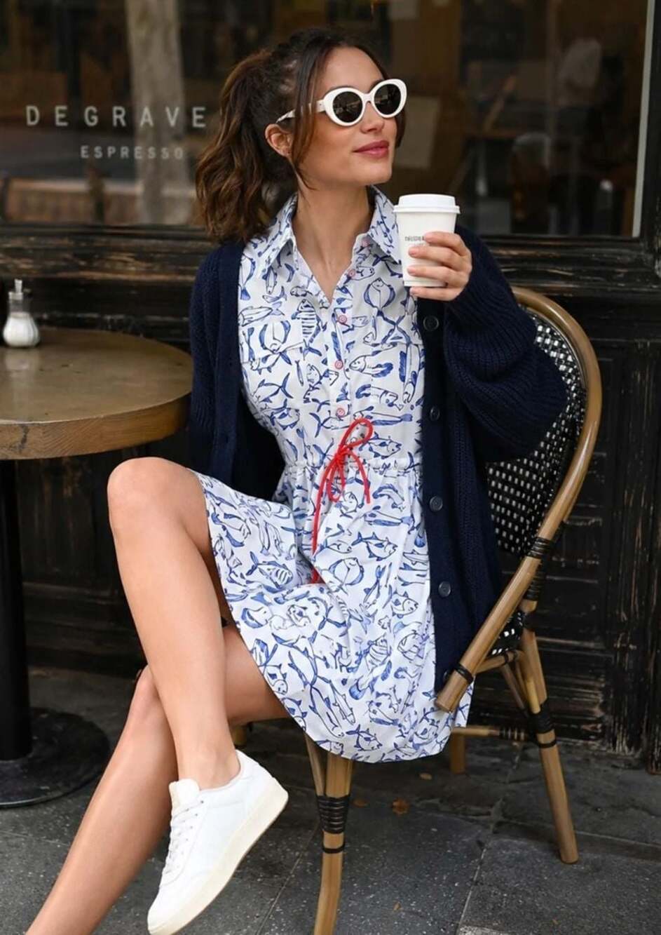 Marina Dress Mini – Fish Print – Size 8 - Picture 8 of 16